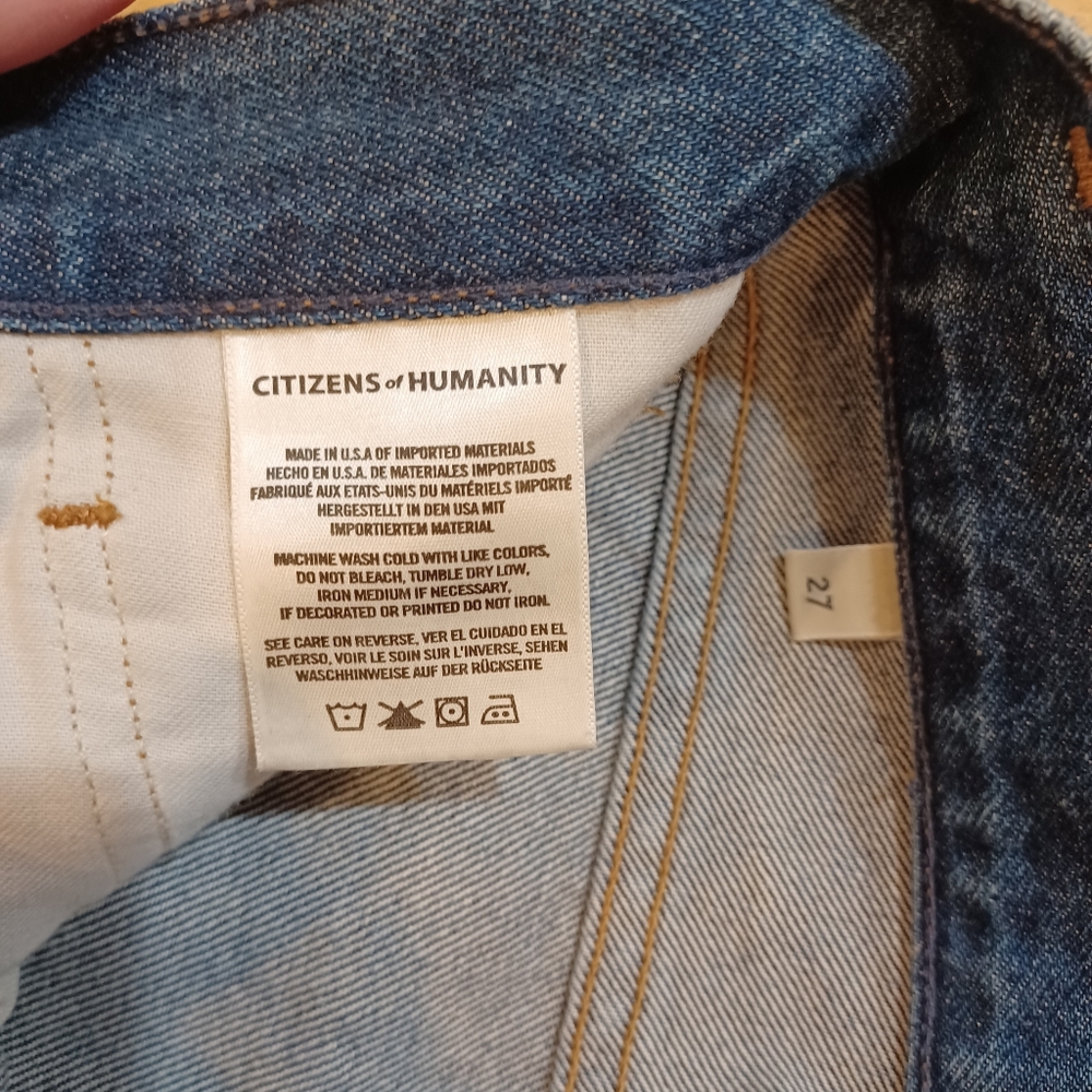 CITIZENS OF HUMANITY Premium Vintage Charlotte High Rise Straight /Undertone - Picture 16 of 16